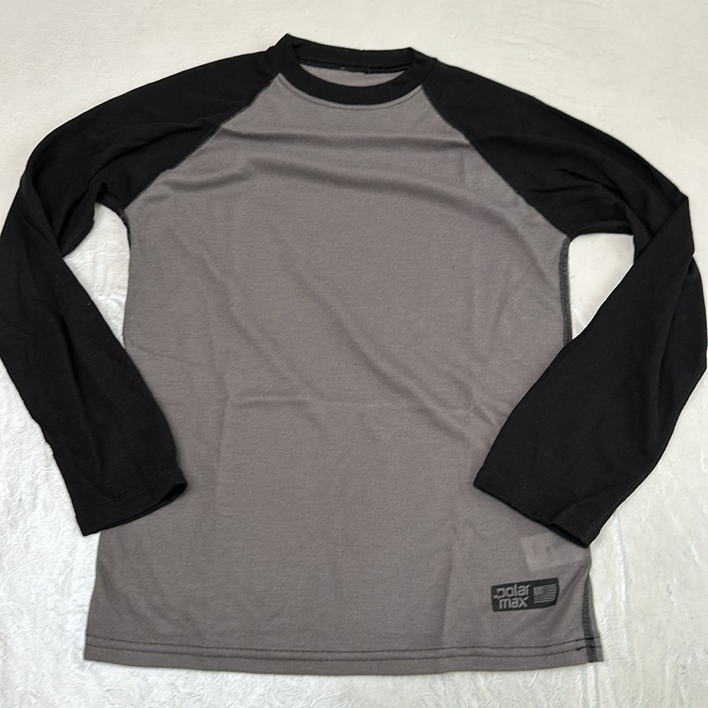 Polarmax 1.0 LIGHTWEIGHT BASEBALL SHIRT - Charcoal/Blk